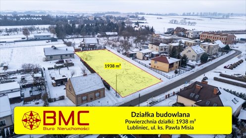 działka na sprzedaż 1938m2 działka Lubliniec, ks. Pawła Misia
