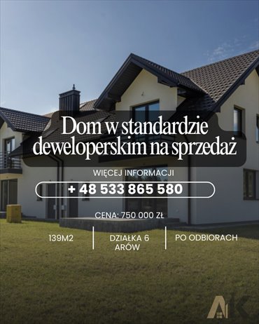 Nowoczesny bliźniak 139 m² z ogrodem i garażem dom Skrudzina
