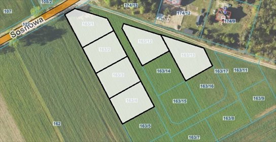 działka na sprzedaż 1026m2 działka Nowogród, Sosnowa