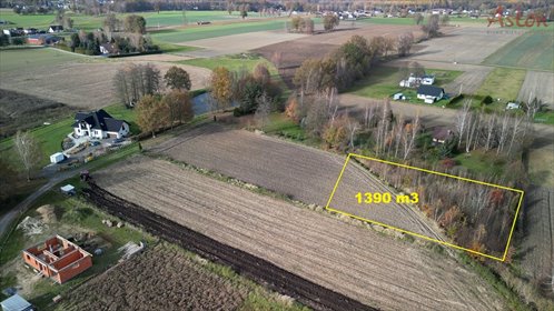 Działka budowlana 1390 m² z mediami i warunkami zabudowy działka Miedźna