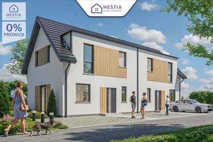 Nowoczesny dom z ogrodem i miejscami postojowymi dom Szczecin, Głębokie