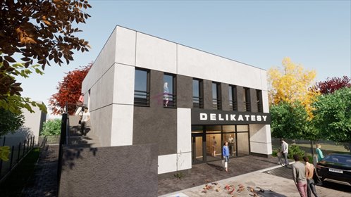 Nowoczesny lokal 301 m² w Piotrowicach, stan deweloperski lokal użytkowy Katowice, Piotrowice, Chocimska