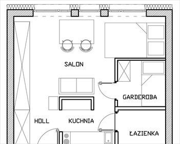 Zapraszam do kawalerki 28 m² na Mokotowie blisko metra Wierzbno mieszkanie Warszawa, Mokotów, Bukietowa