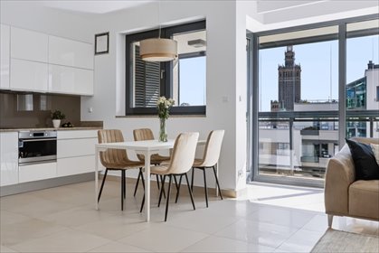 Przestronny apartament 98 m² z tarasem i widokiem na Warszawę. mieszkanie Warszawa, Śródmieście, Grzybowska