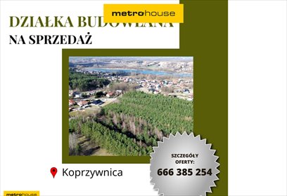 działka na sprzedaż 1299m2 działka Koprzywnica, Jasińskiego