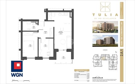 mieszkanie na sprzedaż 54m2 mieszkanie Lubin, Malachitowa