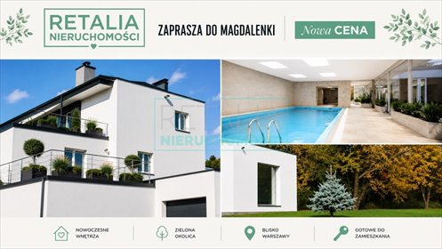 Ekskluzywny dom z basenem i nowoczesną technologią dom Magdalenka