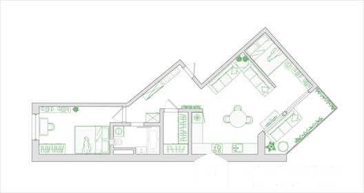 mieszkanie na sprzedaż 55m2 mieszkanie Skierniewice, Rawska