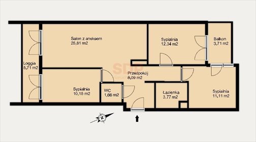 mieszkanie na sprzedaż 73m2 mieszkanie Wrocław, Psie Pole, Sołtysowice, Sołtysowicka