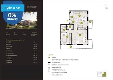Polecam 4-pokojowe mieszkanie 99 m² w Bydgoszczy mieszkanie Bydgoszcz, Flisy, Mińska