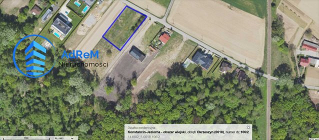 działka na sprzedaż 2168m2 działka Okrzeszyn