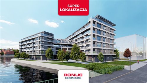 Polecam nowoczesny apartament 49 m² z dużym balkonem nad Odrą mieszkanie Szczecin, Łasztownia, Celna