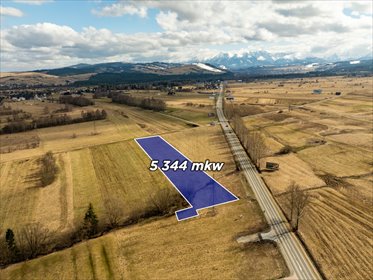 Duża działka rolna z widokiem na góry - 5344 m². działka Groń, Kobylarzówka