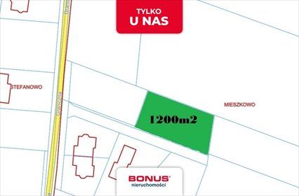 Działka budowlana 1200 m2 z lasem, media, prywatność. działka Mieszkowo, Graniczna