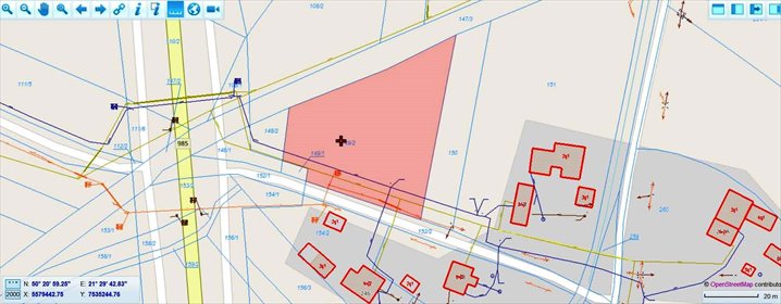 działka na sprzedaż 2600m2 działka Ławnica koło Mielca