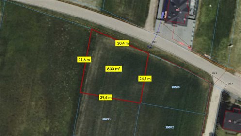 działka na sprzedaż 830m2 działka Strzebiń, Kościuszki