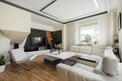 Przestronny apartament 3 poziomy, kominek, balkon, luksusowe wykończenie mieszkanie Warszawa, Ochota Rakowiec, Racławicka