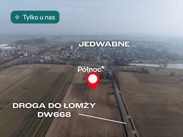 działka na sprzedaż 10200m2 działka Jedwabne, Łomżyńska