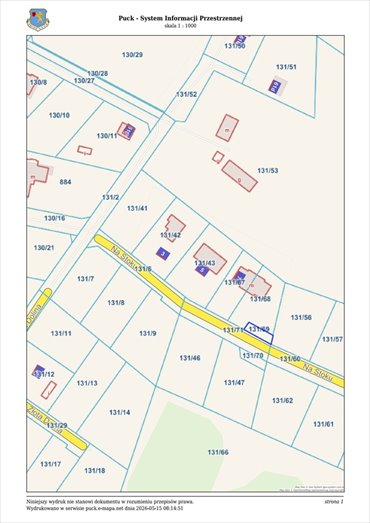 Działka 1336 m² przy ul. Modrzewiowej w Mrzezino działka Mrzezino, Modrzewiowa