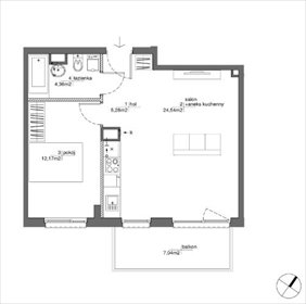 mieszkanie na sprzedaż 46m2 mieszkanie Warszawa, Mokotów, Dolny Mokotów, Antoniewska