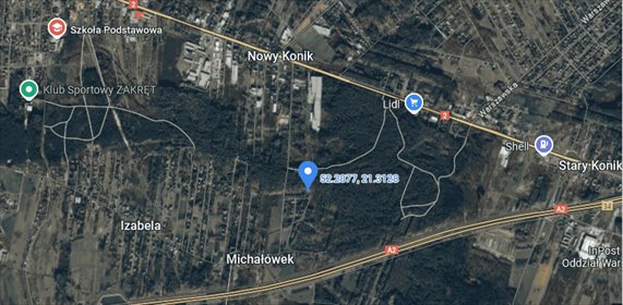 działka na sprzedaż 6637m2 działka Michałówek, Michałówek