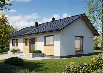 Nowoczesny dom parterowy 79 m² z dużą działką 1100 m² dom Piotrowice