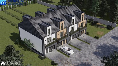 Nowoczesny skrajny segment 160 m2 z garażem i dużą działką dom Grodzisk Mazowiecki