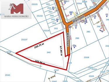działka na sprzedaż 4302m2 działka Kędzierzyn-Koźle, Wiklinowa