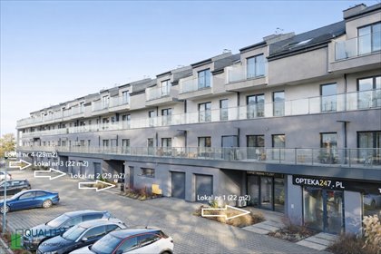 Nowoczesne lokale usługowe 22 m² z parkingiem w Kobylnikach lokal użytkowy Kobylniki, Kasztanowa