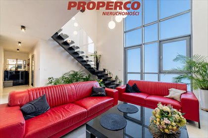 Dwupoziomowy apartament z tarasem i dużym przeszkleniem. mieszkanie Kielce, Ślichowice