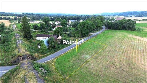 Działka budowlana 1496 m² pod dom w Skorzynicach działka Skorzynice