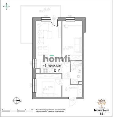 mieszkanie na sprzedaż 58m2 mieszkanie Łódź, Polesie, Nowe Sady
