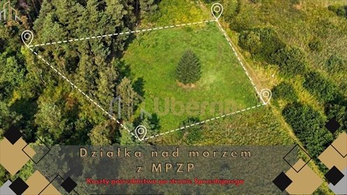 Działka 1817 m² w cichej okolicy Międzywodzia działka Międzywodzie