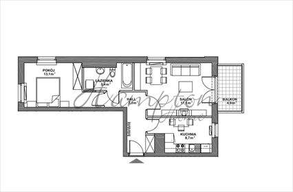 mieszkanie na sprzedaż 52m2 mieszkanie Warszawa, Mokotów, Rajska