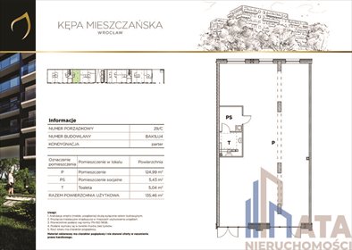 lokal użytkowy na sprzedaż 135m2 lokal użytkowy Wrocław, Kępa Mieszczańska, Mieszczańska