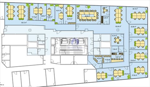 Biuro 701 m² w Warszawie (Mokotów, Domaniewska) lokal użytkowy Warszawa, Mokotów, Domaniewska
