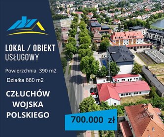 lokal użytkowy na sprzedaż 390m2 lokal użytkowy Człuchów, Wojska Polskiego