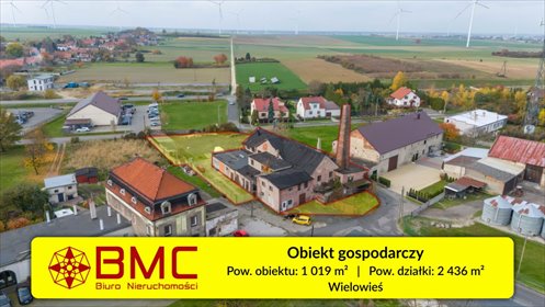 Obiekt gospodarczy 1019 m² z dużą działką zapraszam lokal użytkowy Wielowieś, Zamkowa