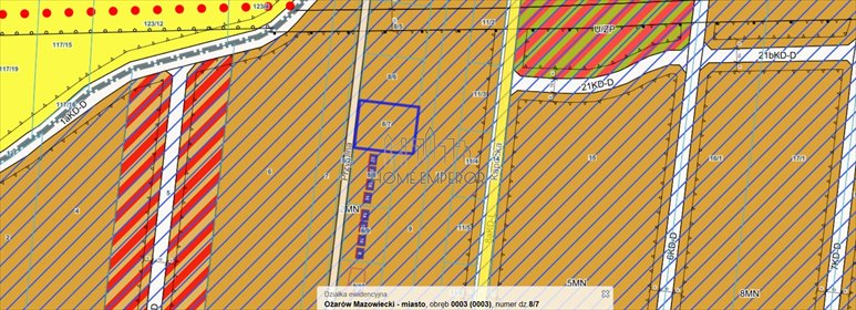 działka na sprzedaż 1300m2 działka Ożarów Mazowiecki, Przytulna