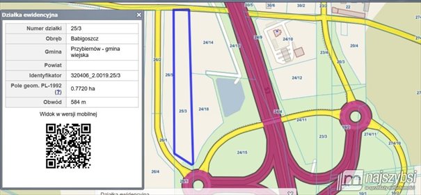 działka na sprzedaż 7700m2 działka Babigoszcz