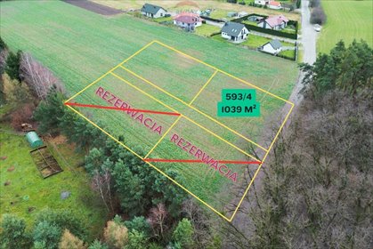 działka na sprzedaż 1039m2 działka Mojęcice