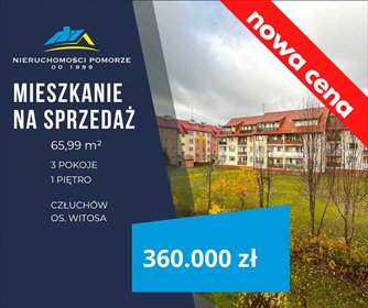 mieszkanie na sprzedaż 66m2 mieszkanie Człuchów, Witosa