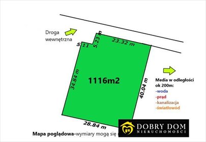działka na sprzedaż 1116m2 działka Krypno Kościelne