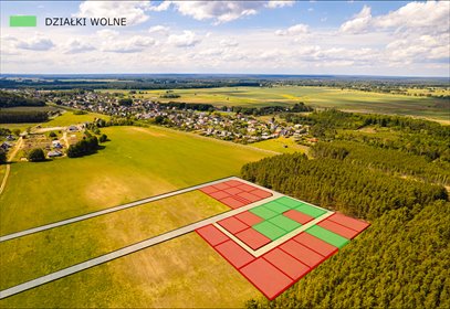działka na sprzedaż 503m2 działka Zawada, Ostatnie działki w tej cenie - 11 km od Zielonej G