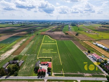 Działka inwestycyjna 13 tys. m² pod dom i usługi. działka Pogroszew