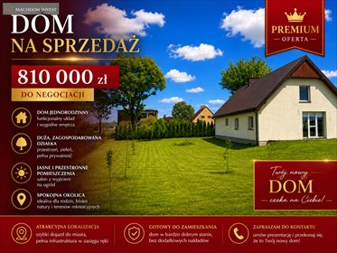 Dom z ogrodem w Kiełpinach – gotowy do zamieszkania! dom Kiełpiny