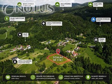 Na sprzedaż działka 3922 m² pod domy i turystykę w Pewel Wielka działka Pewel Wielka
