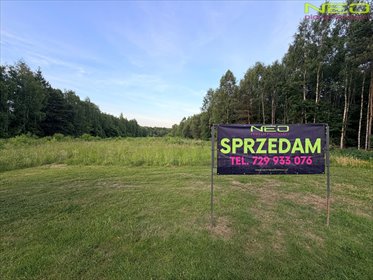 Działka budowlana 1537 m² z mediami, szer. 42,5 m działka Łochynia
