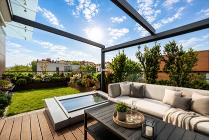 Dwupoziomowy apartament 175 m² z tarasem na dachu i garażem mieszkanie Warszawa, Bielany, Pasymska