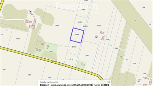 działka na sprzedaż 3139m2 działka Damianów